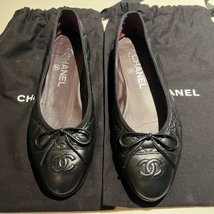 Chanel Quilted Ballet Flats